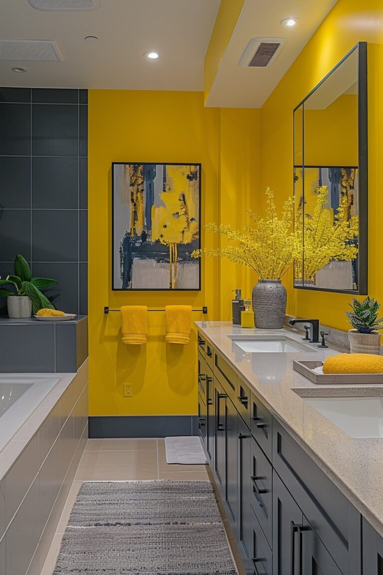 29 Yellow Bathroom Decor Ideas To Add Sunshine To Your Bathroom - Learn ...