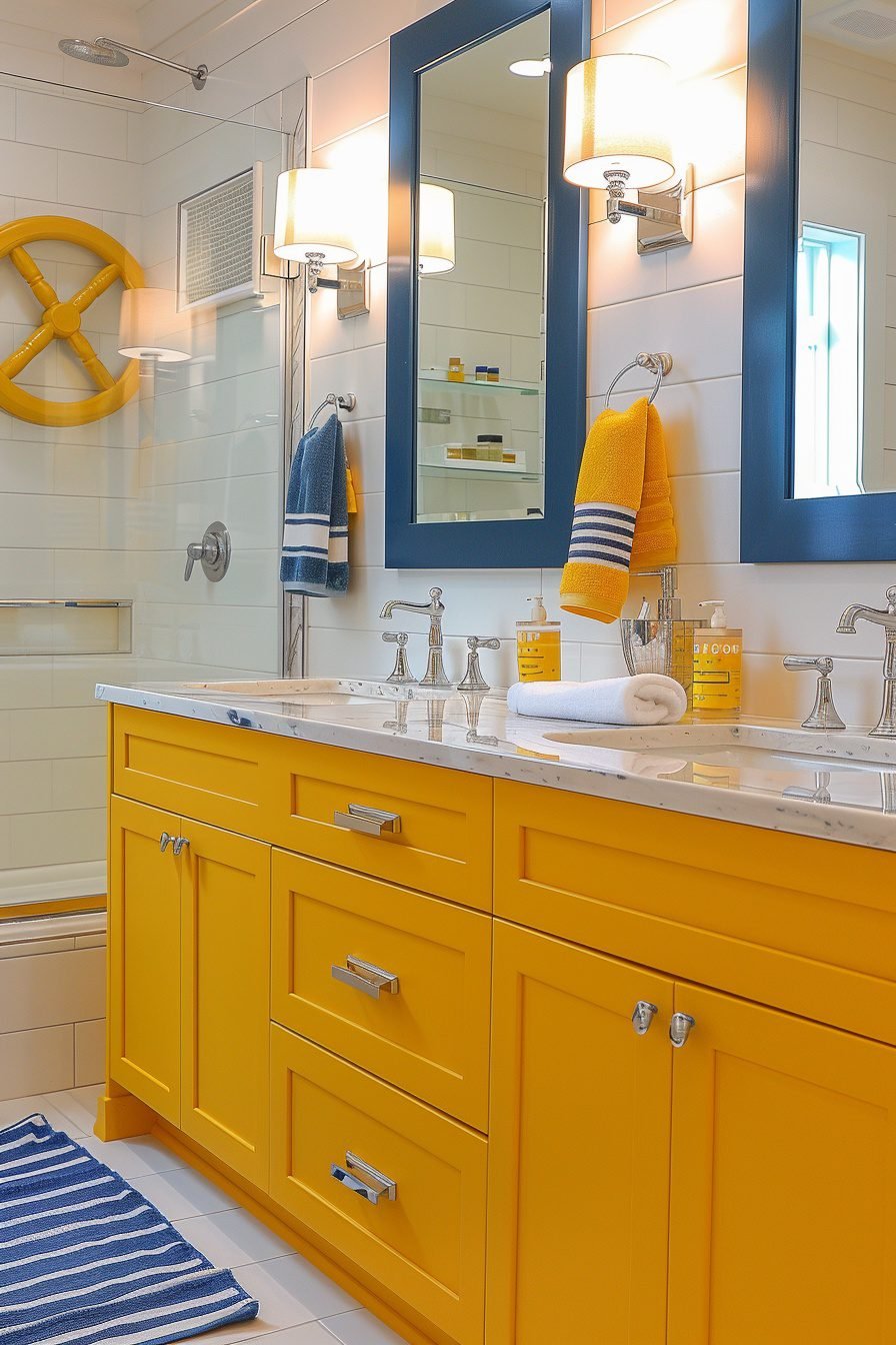 29 Yellow Bathroom Decor Ideas To Add Sunshine To Your Bathroom - Learn ...