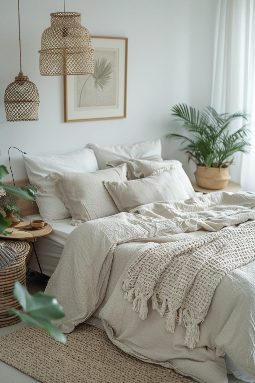 View of 29 Scandi Boho Bedroom Ideas To Create A Dreamy Sleep Haven - Learn ...