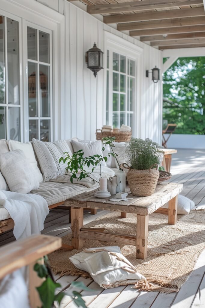 Neutral Scandi Boho Patio Themes