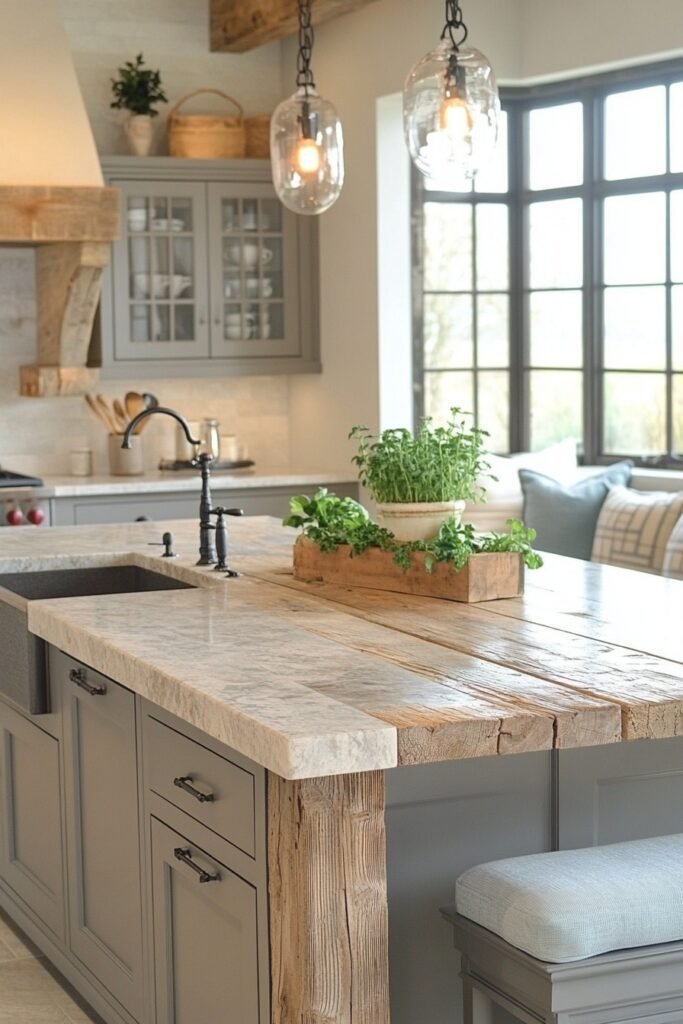 Oceanic Farmhouse Kitchen