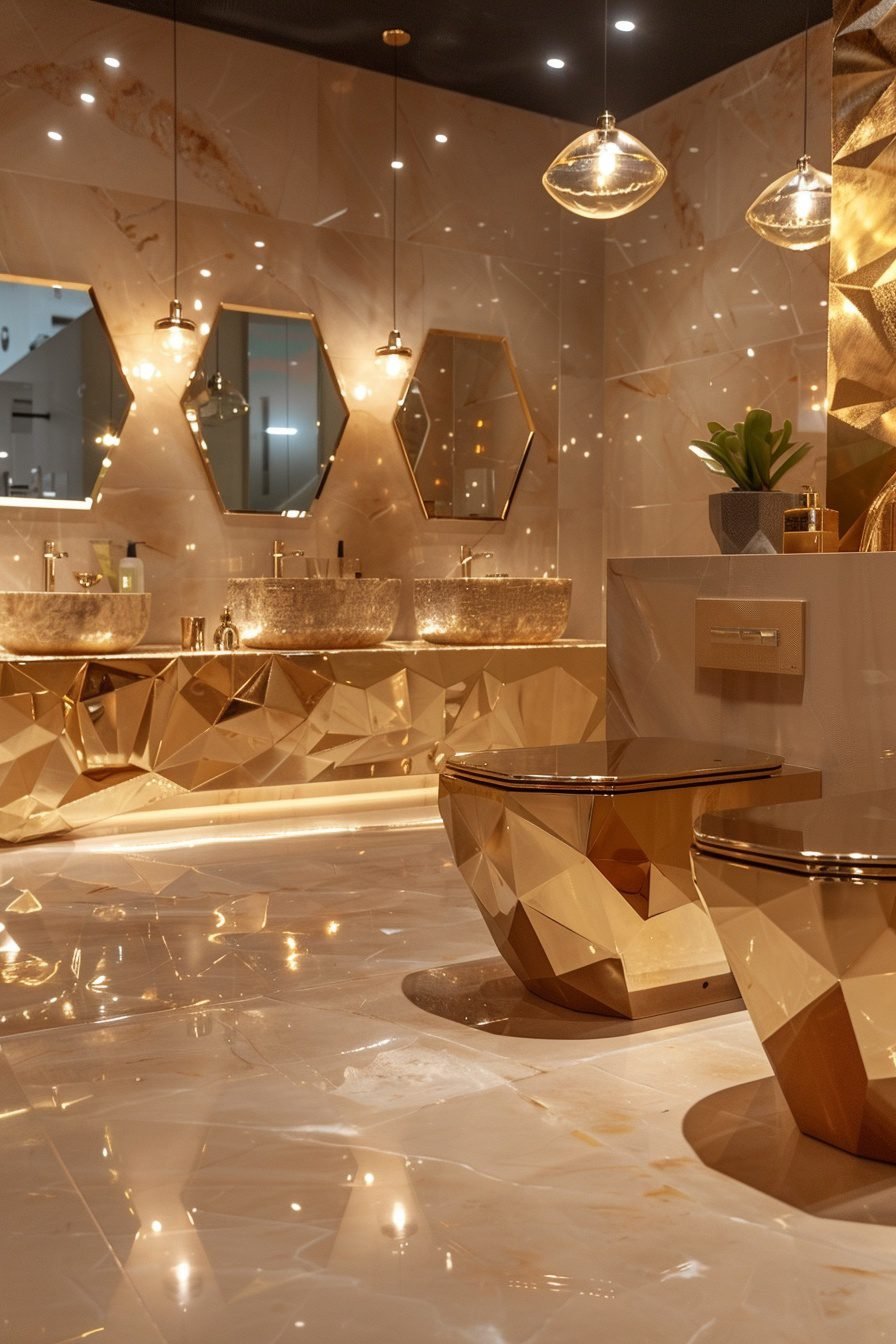 29 Gold Bathroom Decor Ideas For A Modern And Glamorous Upgrade - Learn ...
