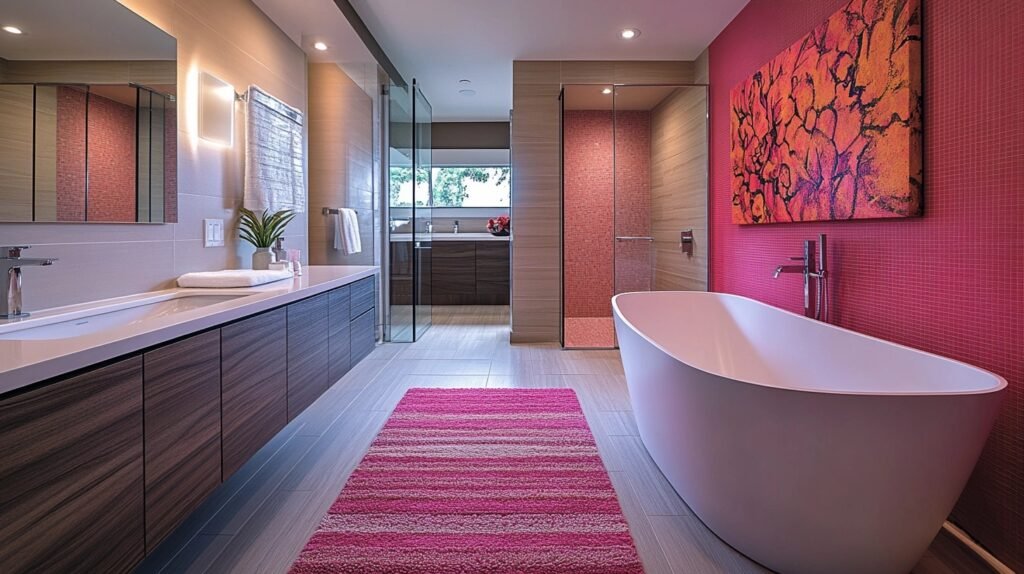 Pink Bathroom Decor