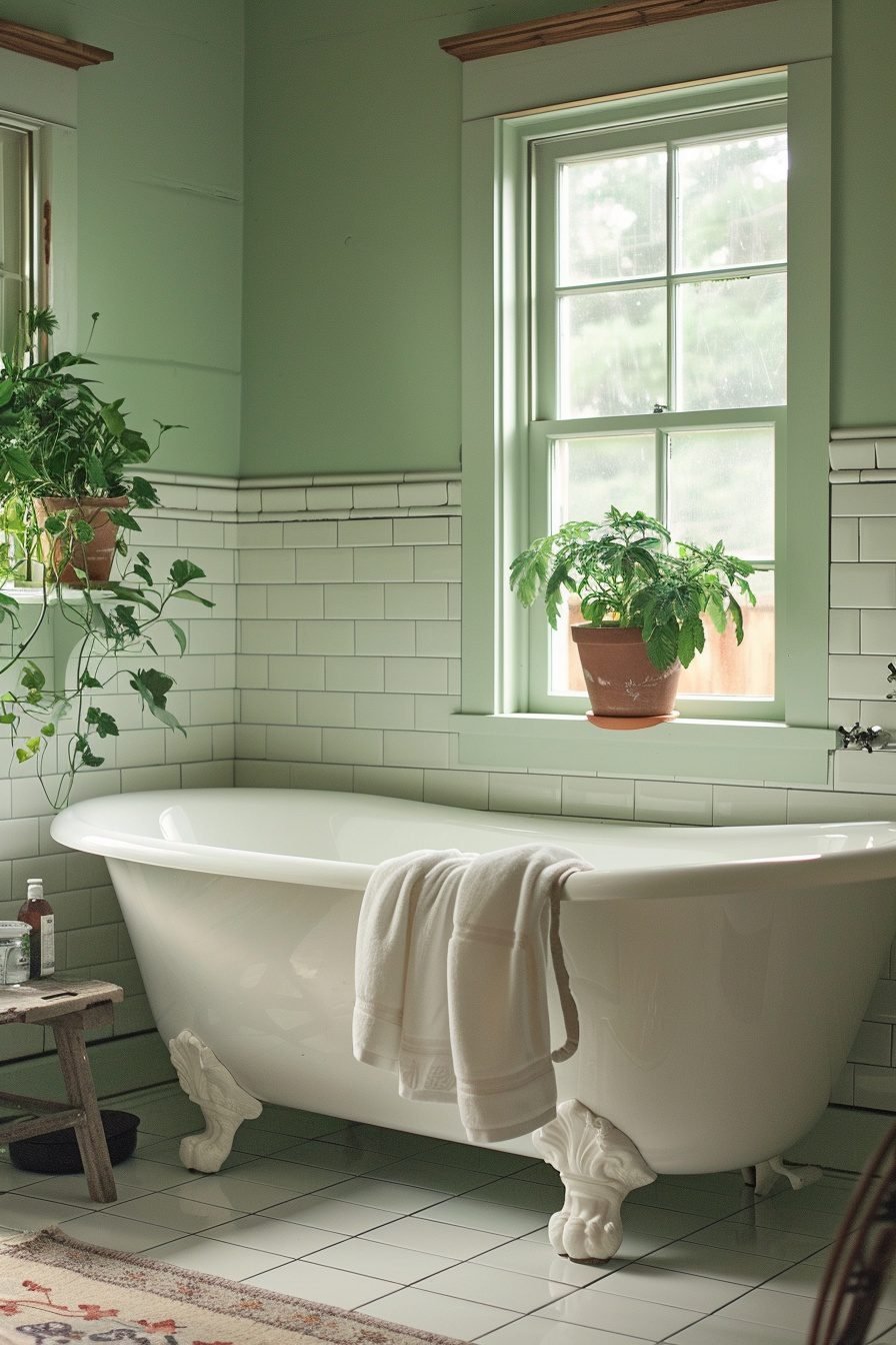 29 Green Bathroom Decor Ideas To Transform Your Space With Earthy ...