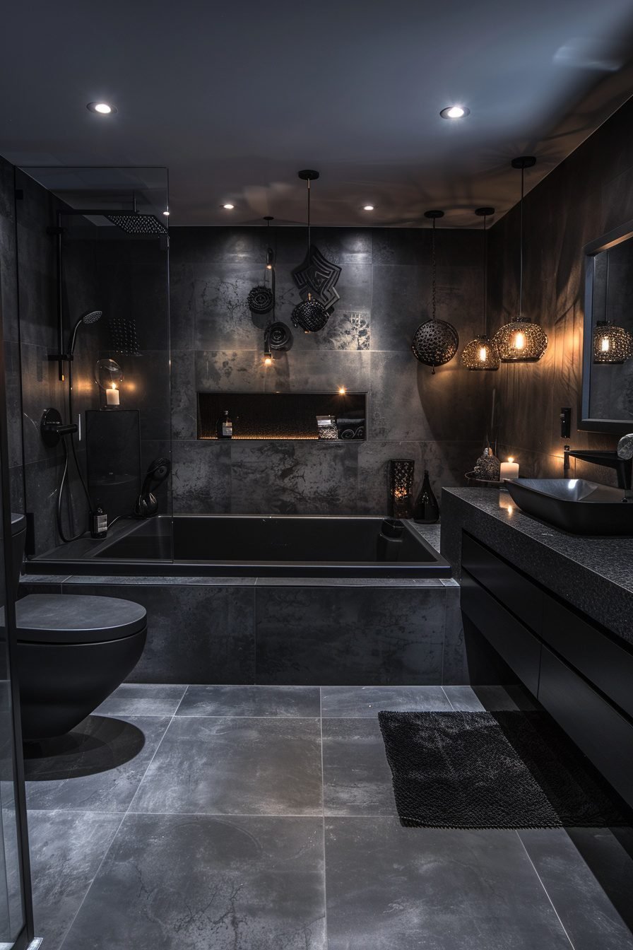 29 Black Bathroom Decor Ideas For A Bold And Stylish Space - Learn ...