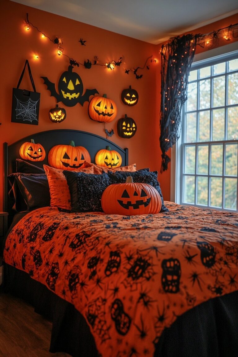 29 Halloween Decor Bedroom Ideas For A Fun And Frightful Atmosphere ...
