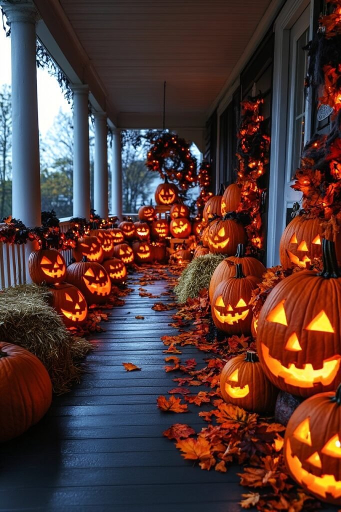 Pumpkin Party Porch