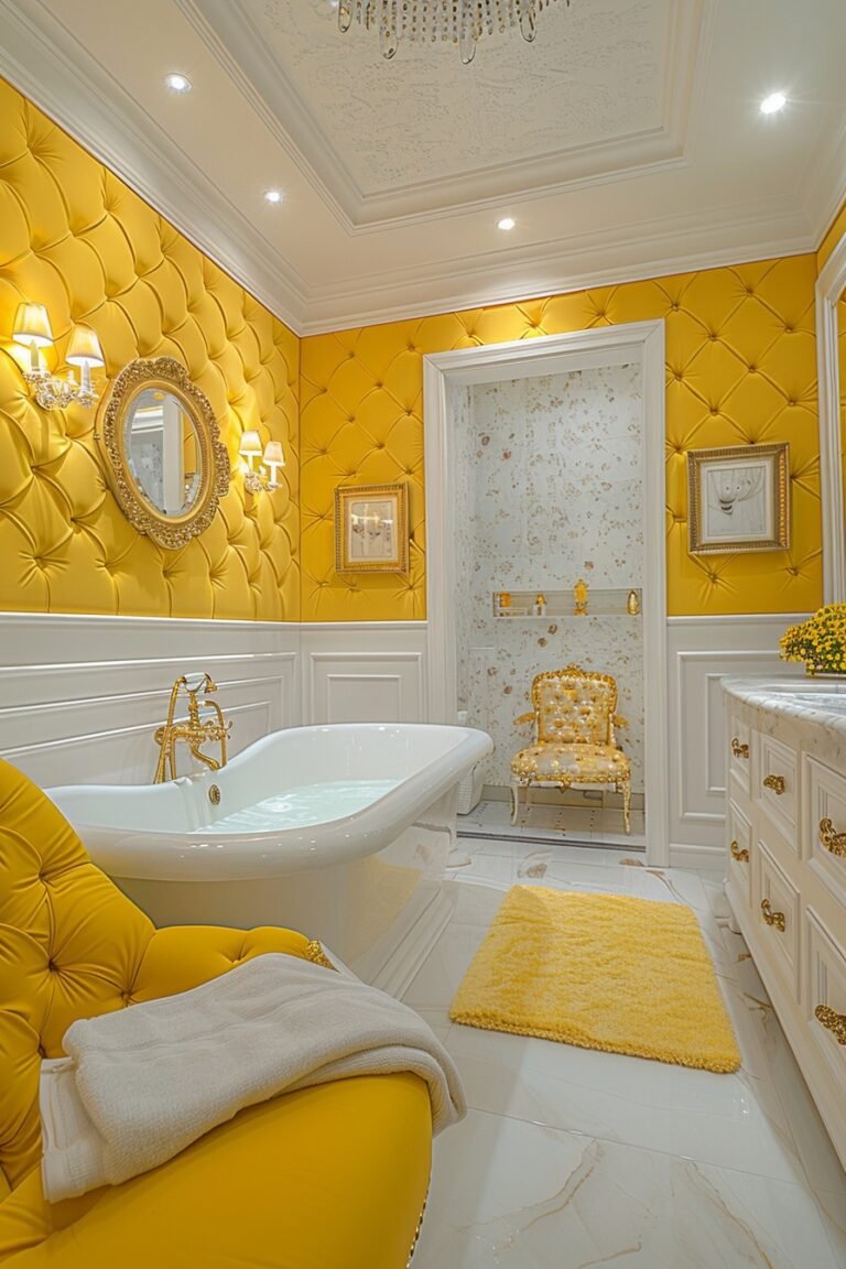 29 Yellow Bathroom Decor Ideas To Add Sunshine To Your Bathroom - Learn California
