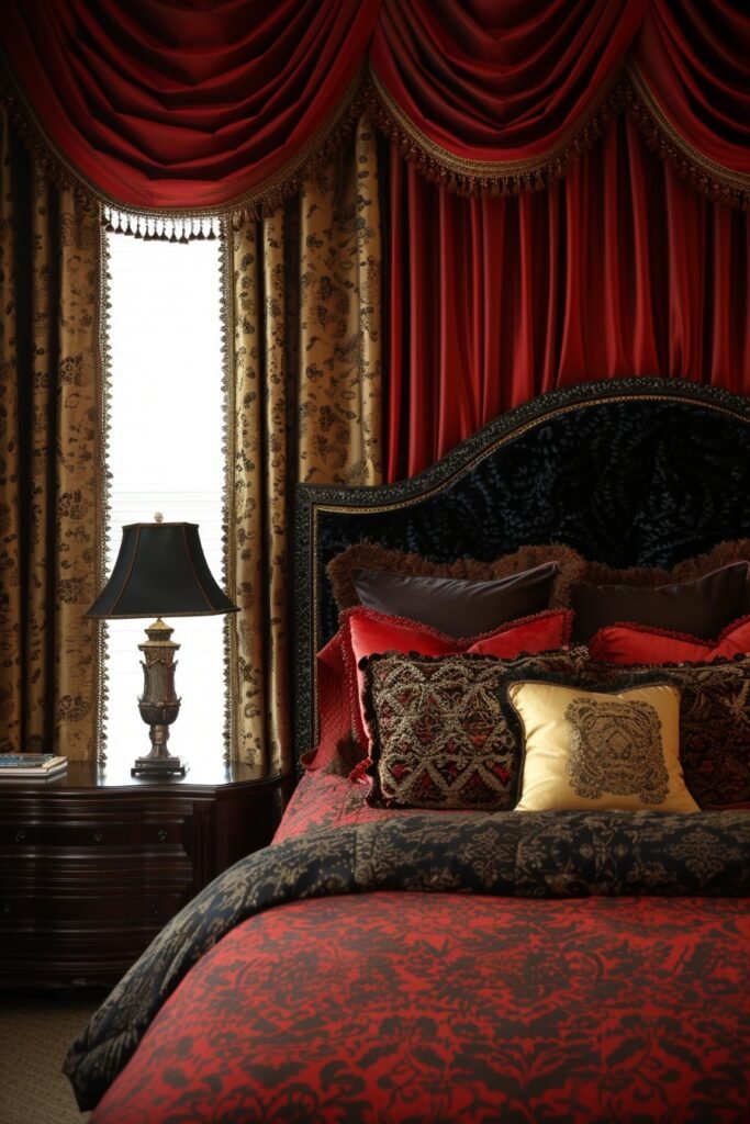 Royal Red Guest Bedroom