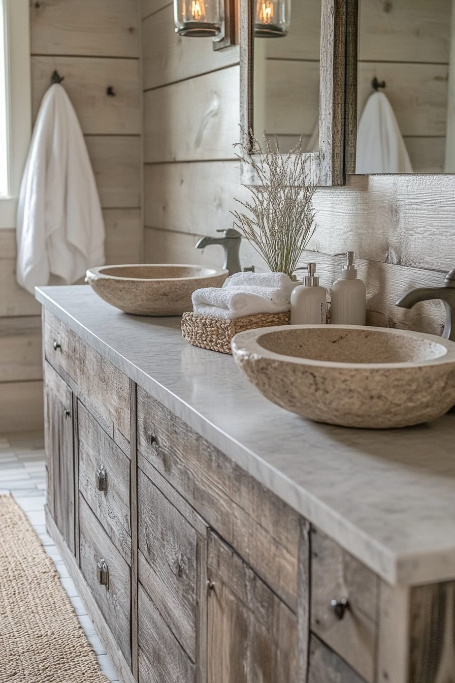 29 Coastal Farmhouse Bathroom Ideas To Transform Your Washroom Into A