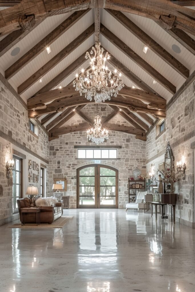 Rustic Glam Barndominium Style