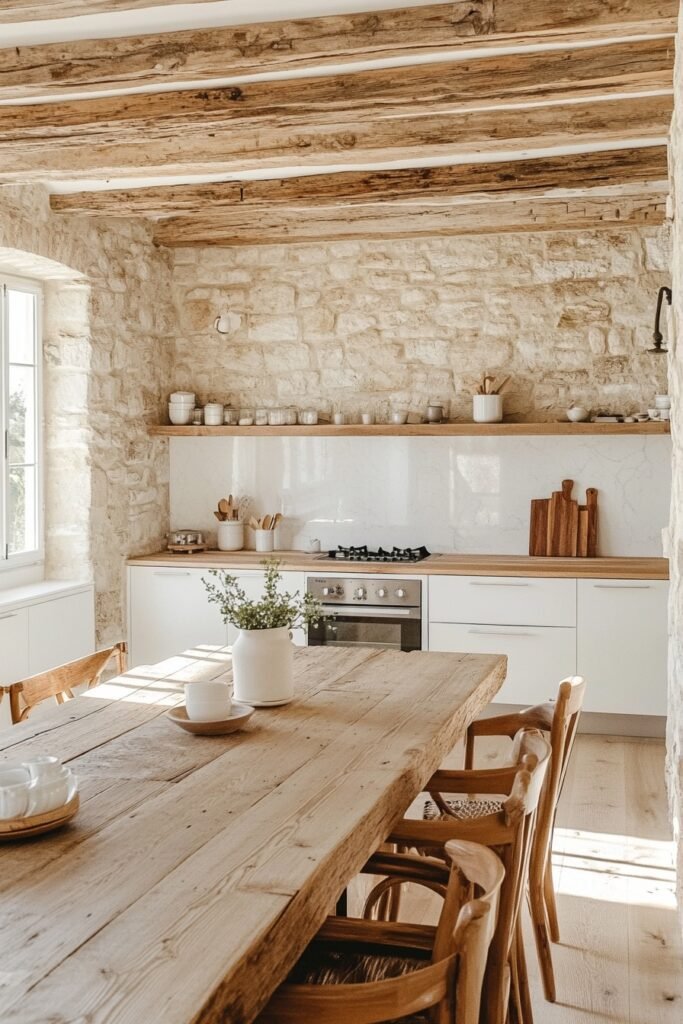 Rustic Minimalist Cooking Area