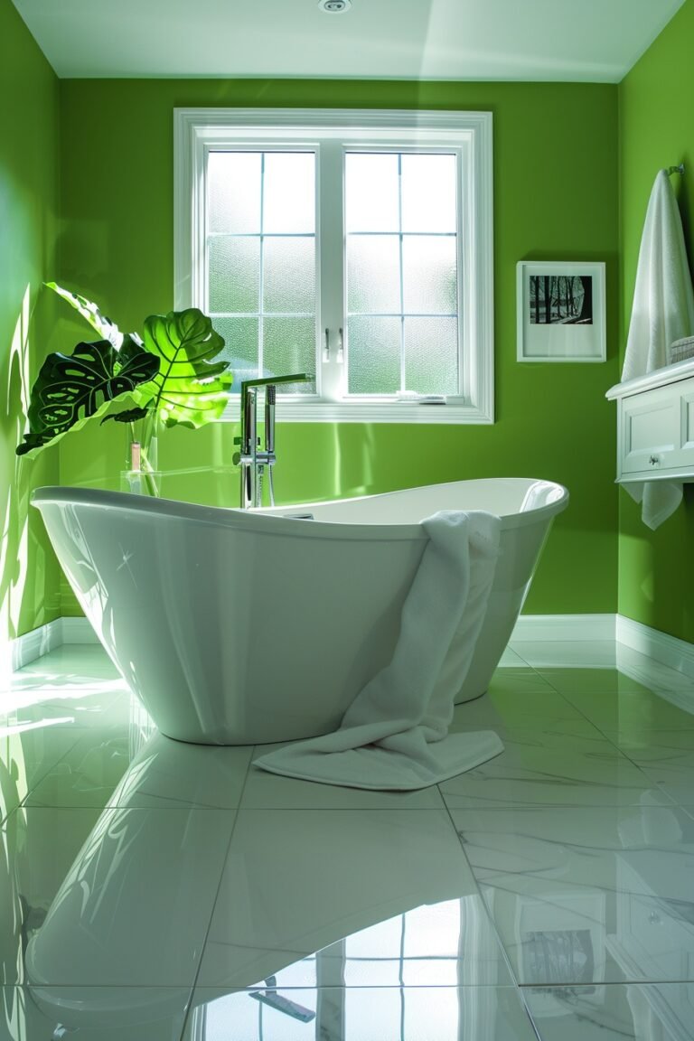 29 Green Bathroom Decor Ideas To Transform Your Space With Earthy ...