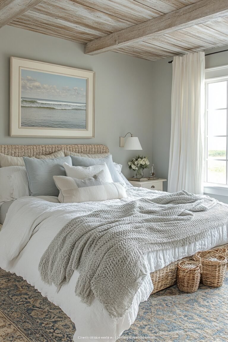 29 Coastal Farmhouse Bedroom Ideas To Create Your Dream Seaside Escape ...