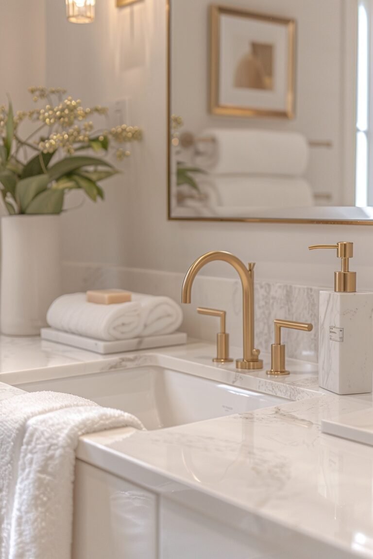 29 Gold Bathroom Decor Ideas For A Modern And Glamorous Upgrade - Learn ...