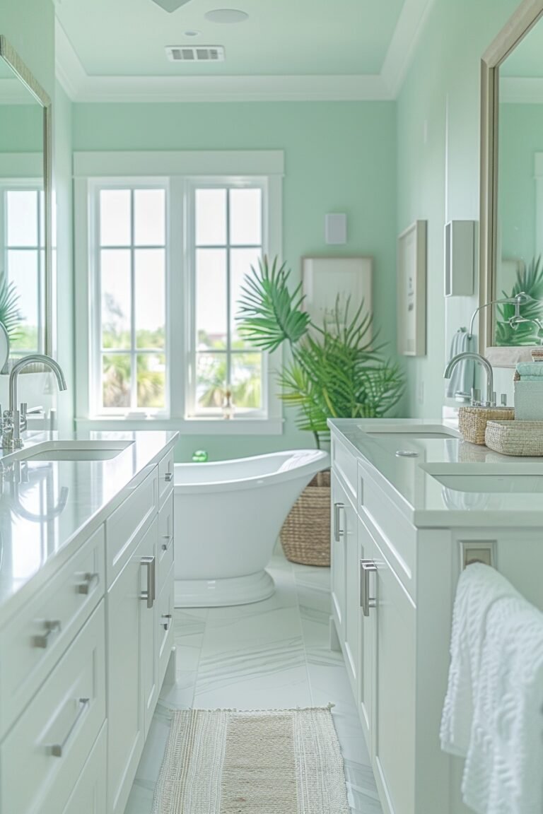 29 Green Bathroom Decor Ideas To Transform Your Space With Earthy ...