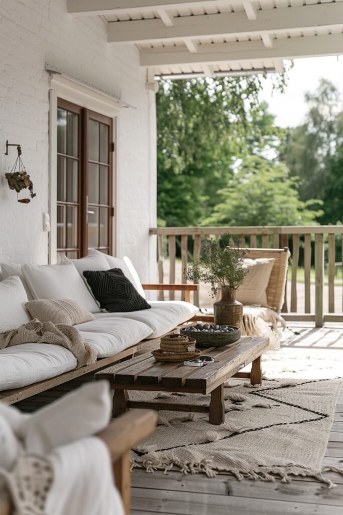 Streamlined Scandi Boho Patio Ideas