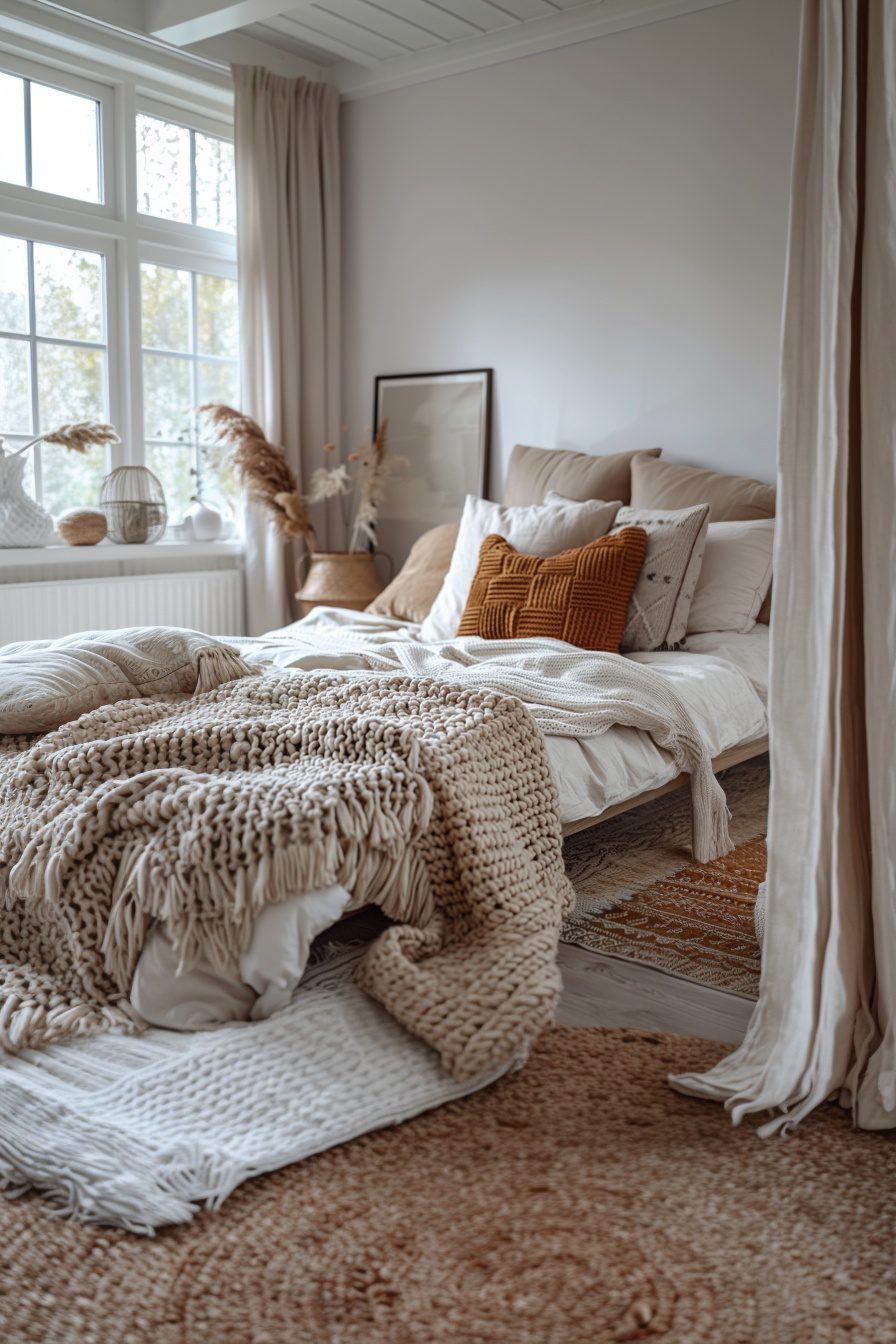 29 Scandi Boho Bedroom Ideas To Create A Dreamy Sleep Haven - Learn California