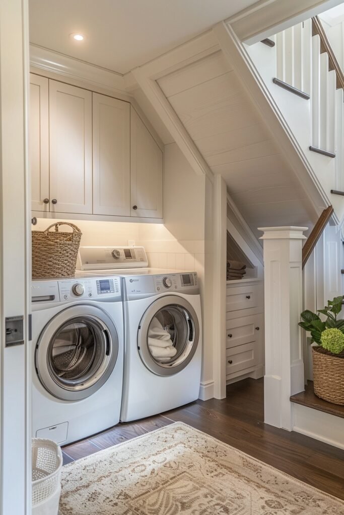 Under-Stair Laundry Area