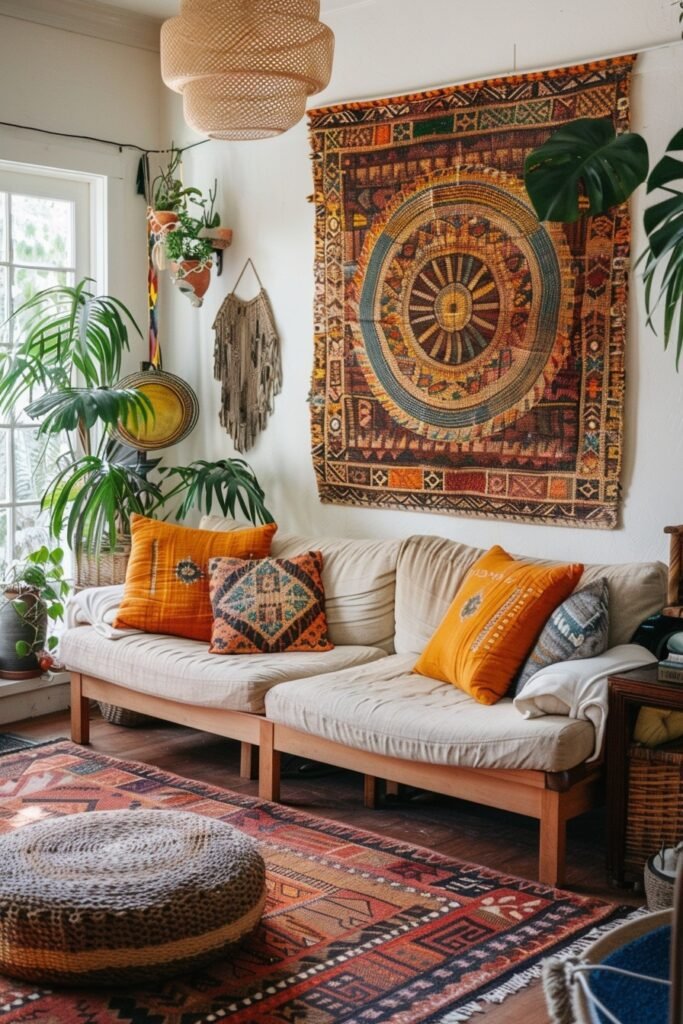 Vibrant Afrohemian Living Spaces