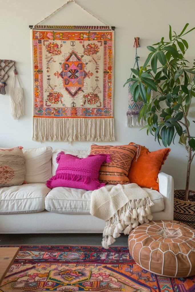 Vibrant Scandi Boho Living Spaces