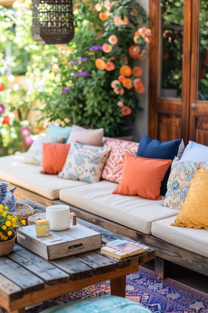 Vibrant Scandi Boho Patio Settings