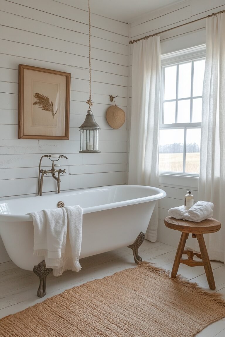 29 Coastal Farmhouse Bathroom Ideas To Transform Your Washroom Into A