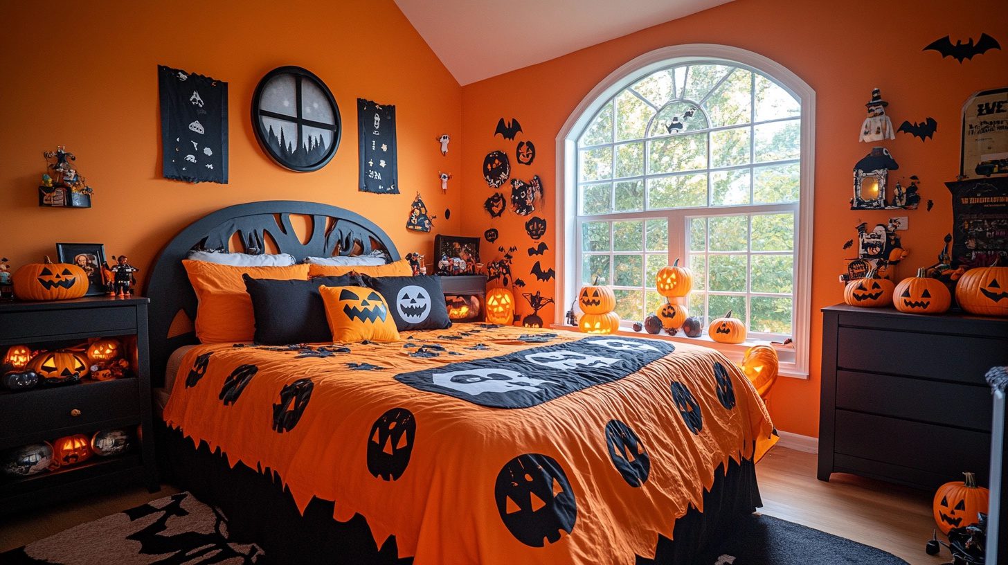 29 Halloween Decor Bedroom Ideas For A Fun And Frightful Atmosphere ...