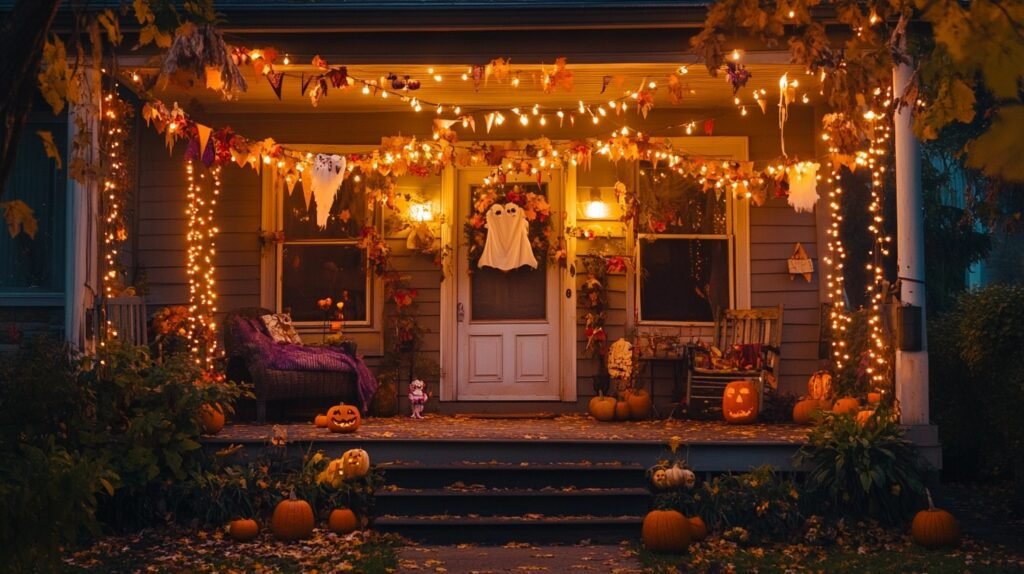 halloween decor front porch