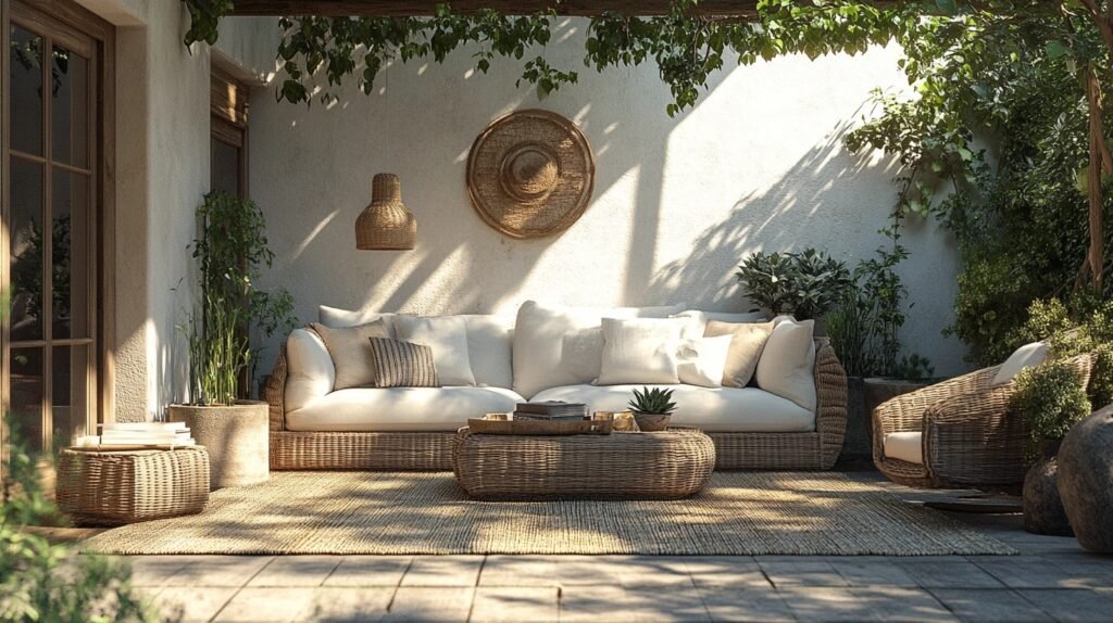 scandi boho patio