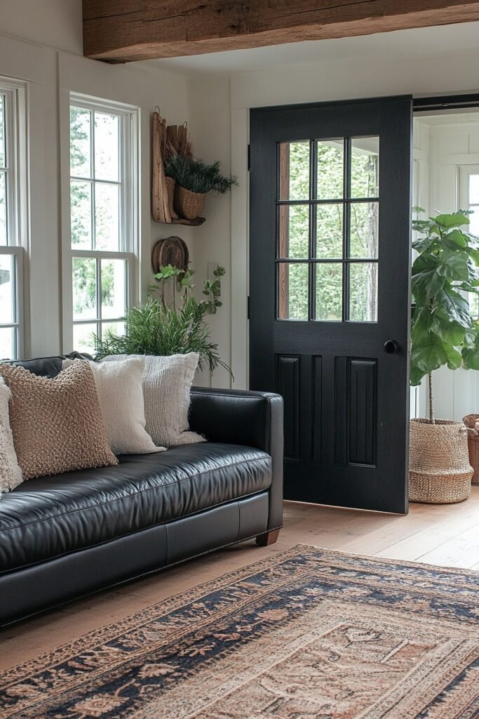 Bold Black Farmhouse Accents