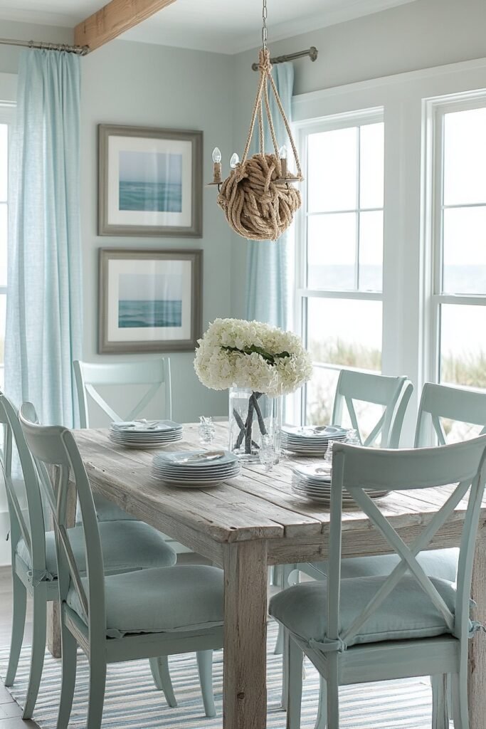 Coastal Apartment Dining Area