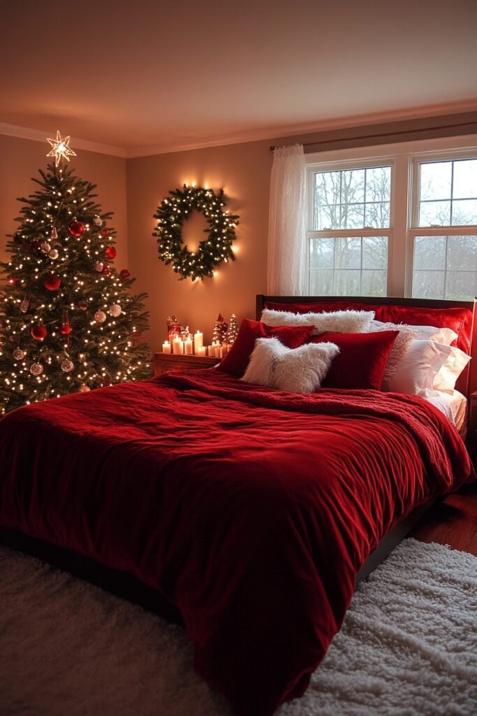 Cozy Christmas Bedroom Retreat