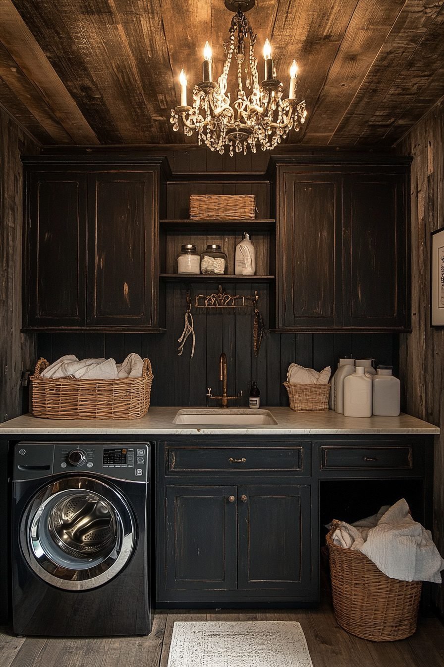 29 Western Gothic Laundry Room Ideas For A Rustic And Edgy Design