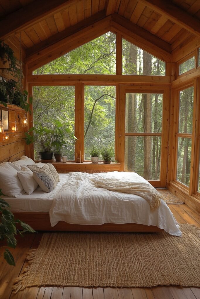 Eco-Conscious Cabin Nook