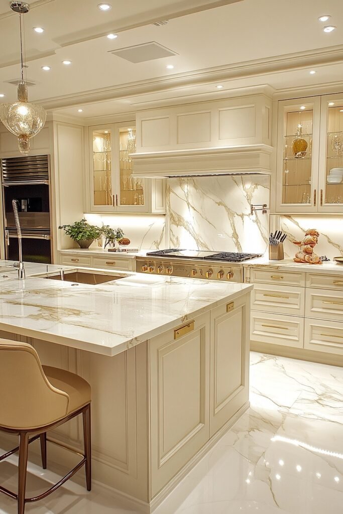 Elegant Marble Kitchen