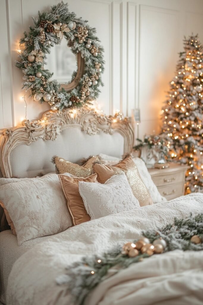 Glamorous Holiday Bedroom