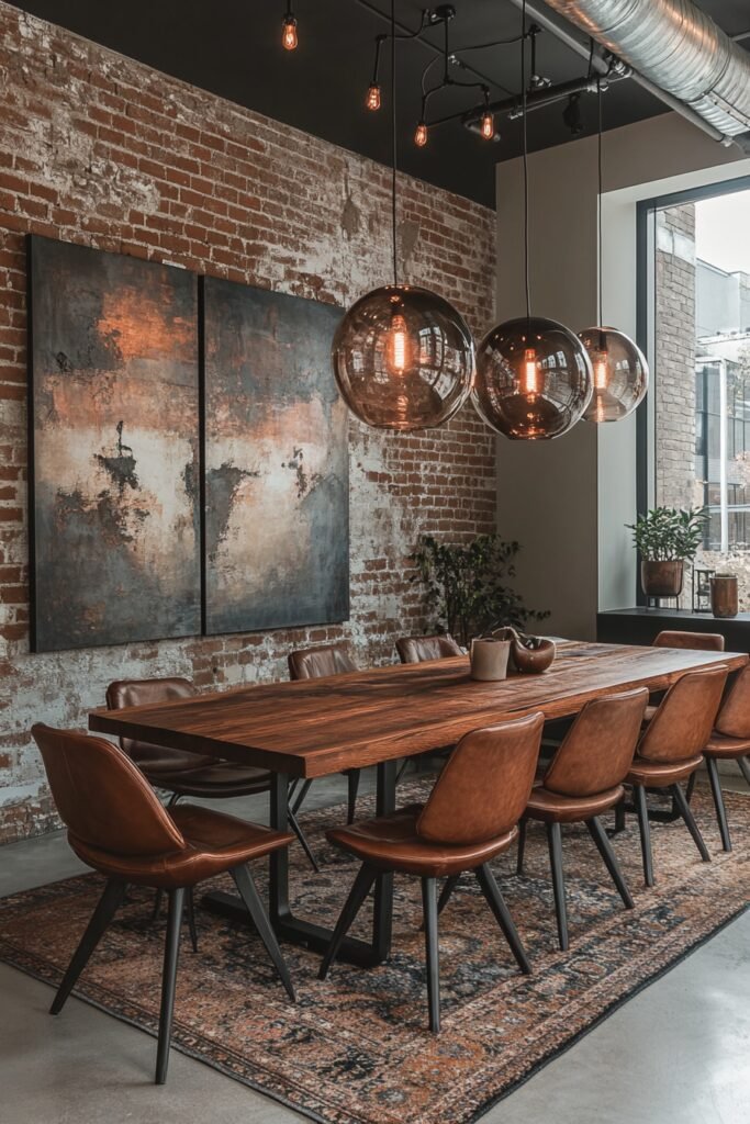 Loft-Style Apartment Dining Space