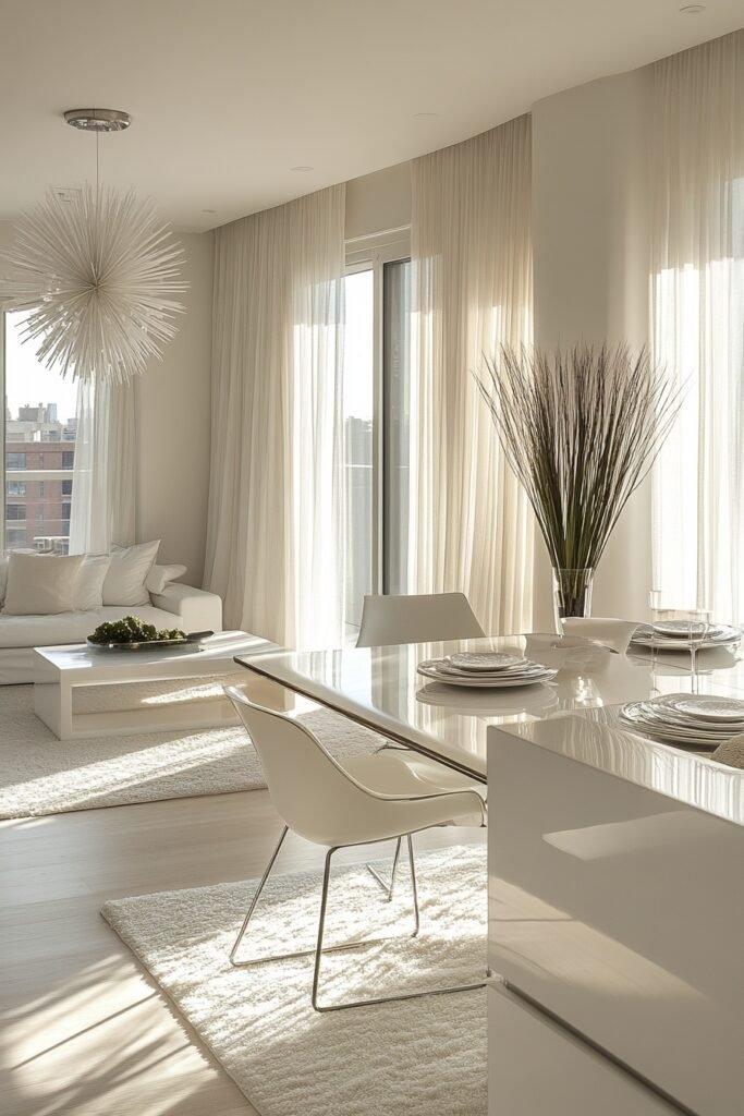 Luminous Apartment Dining Set-Up