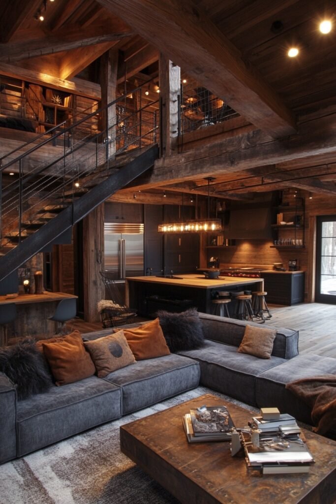 Modern Industrial Loft Cabin