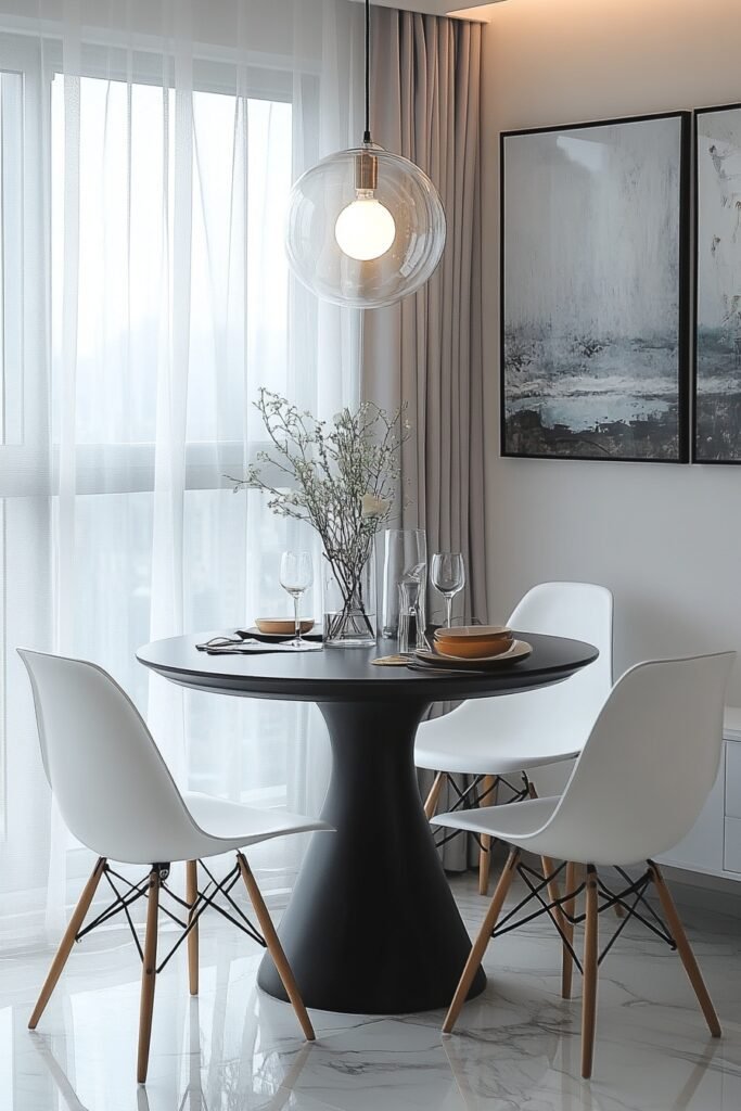 Modern Minimalist Apartment Dining Nook