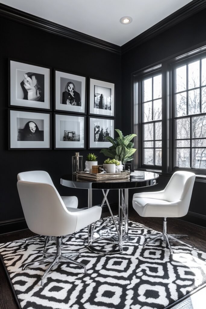 Monochrome Morning Breakfast Nook