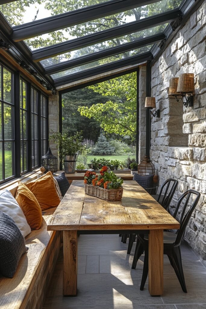 Nature-Inspired Breakfast Nook