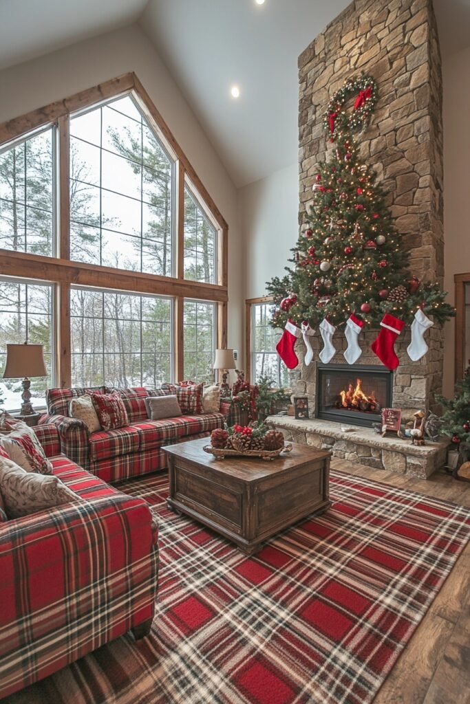 Plaid & Pine Family Room