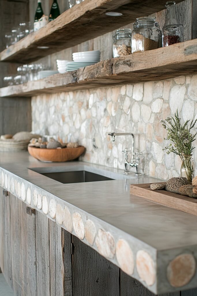 Rustic Driftwood Boho Kitchen