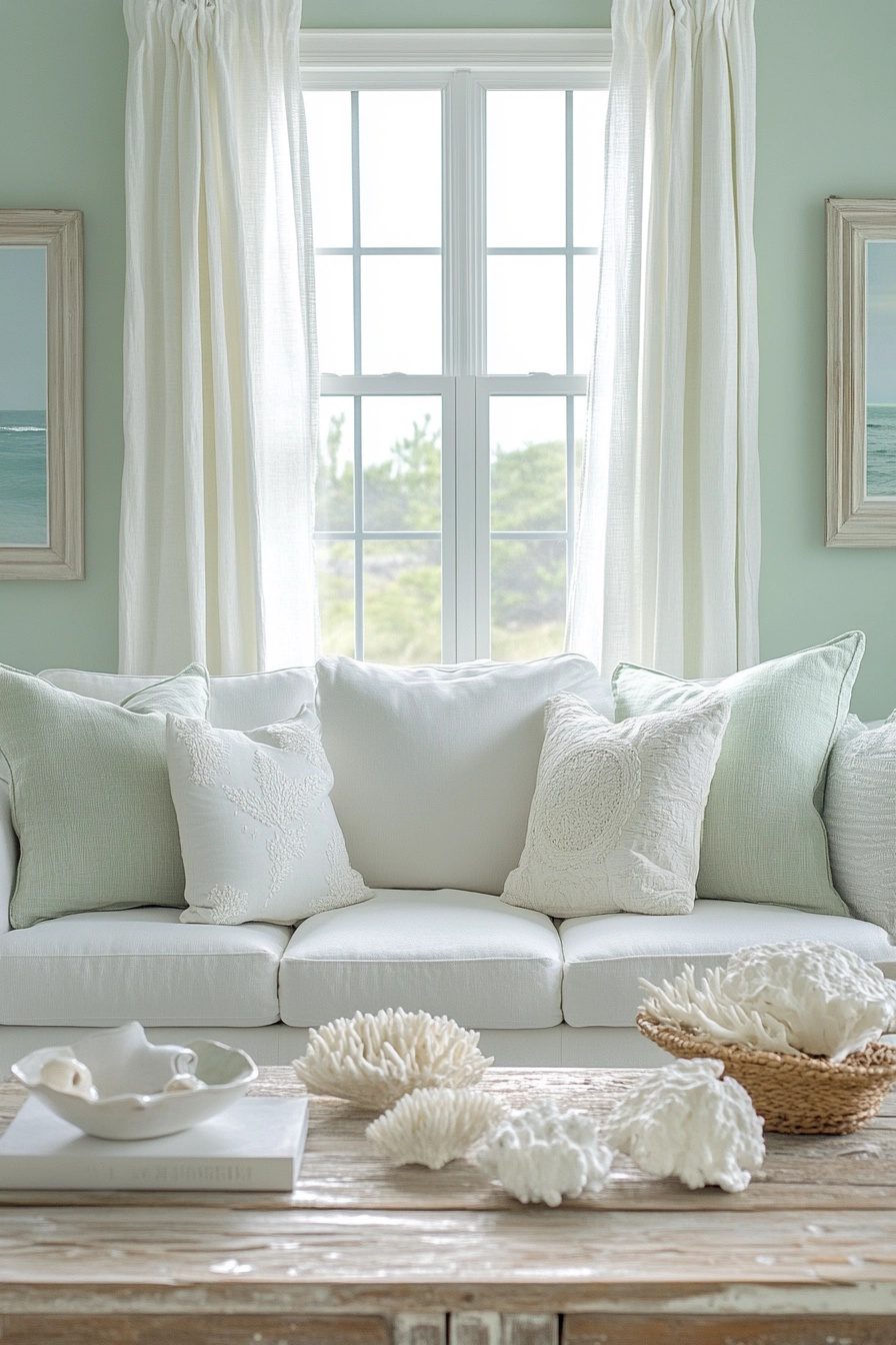 29 Coastal Preppy Living Room Decor Ideas To Infuse Your Space With ...