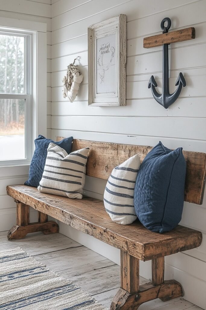 Shiplap & Anchor Charm