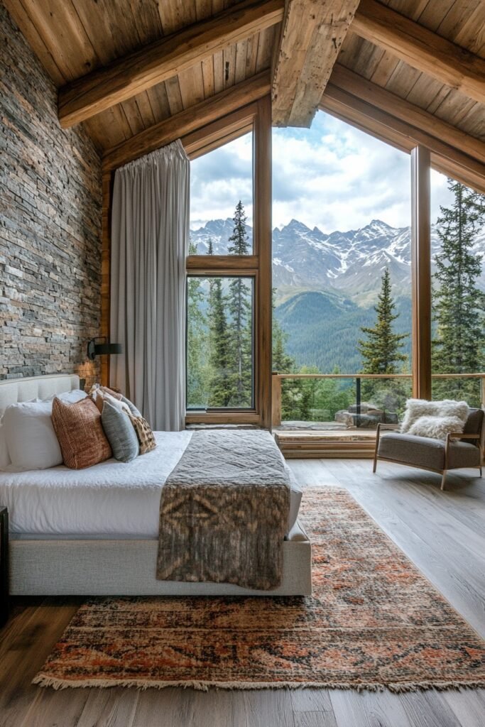 Sleek Cabin with Mountain Views