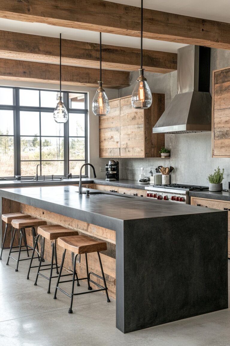 29 Rustic Modern Kitchen Ideas To Bring Natural Elements And Modern ...