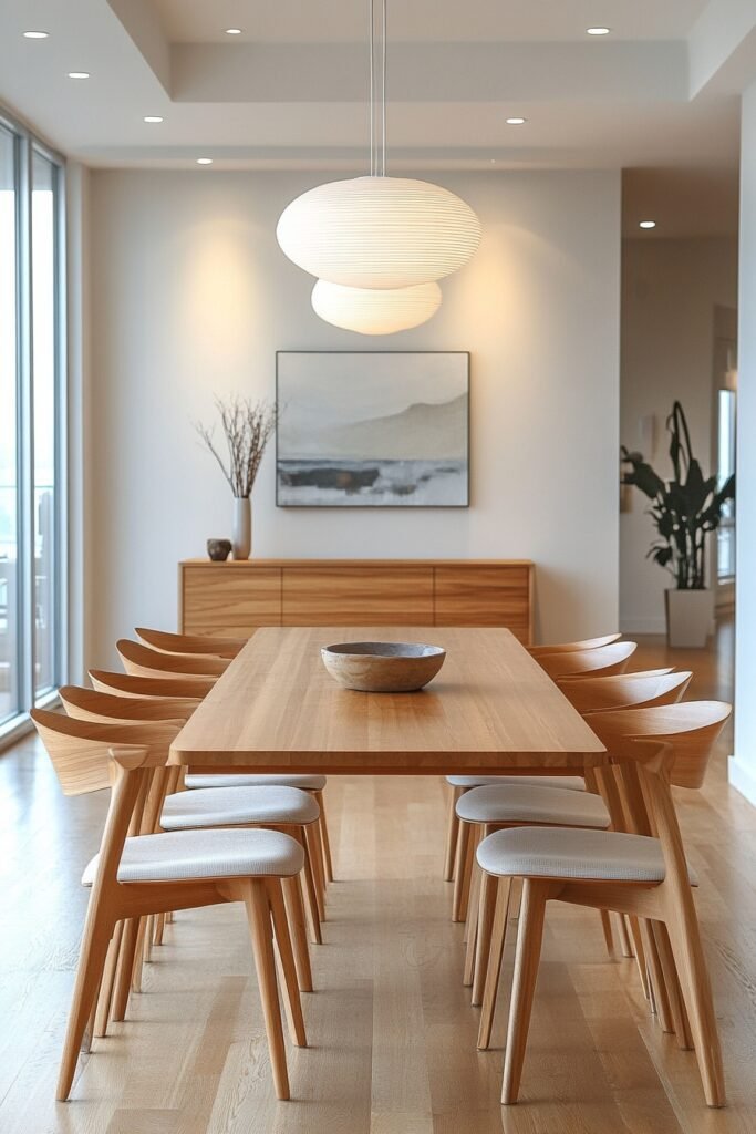 Sleek Suburban Apartment Dining Area